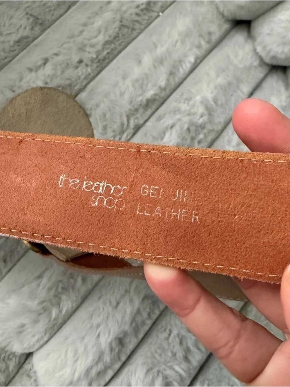 The leather shop genuine leather belt